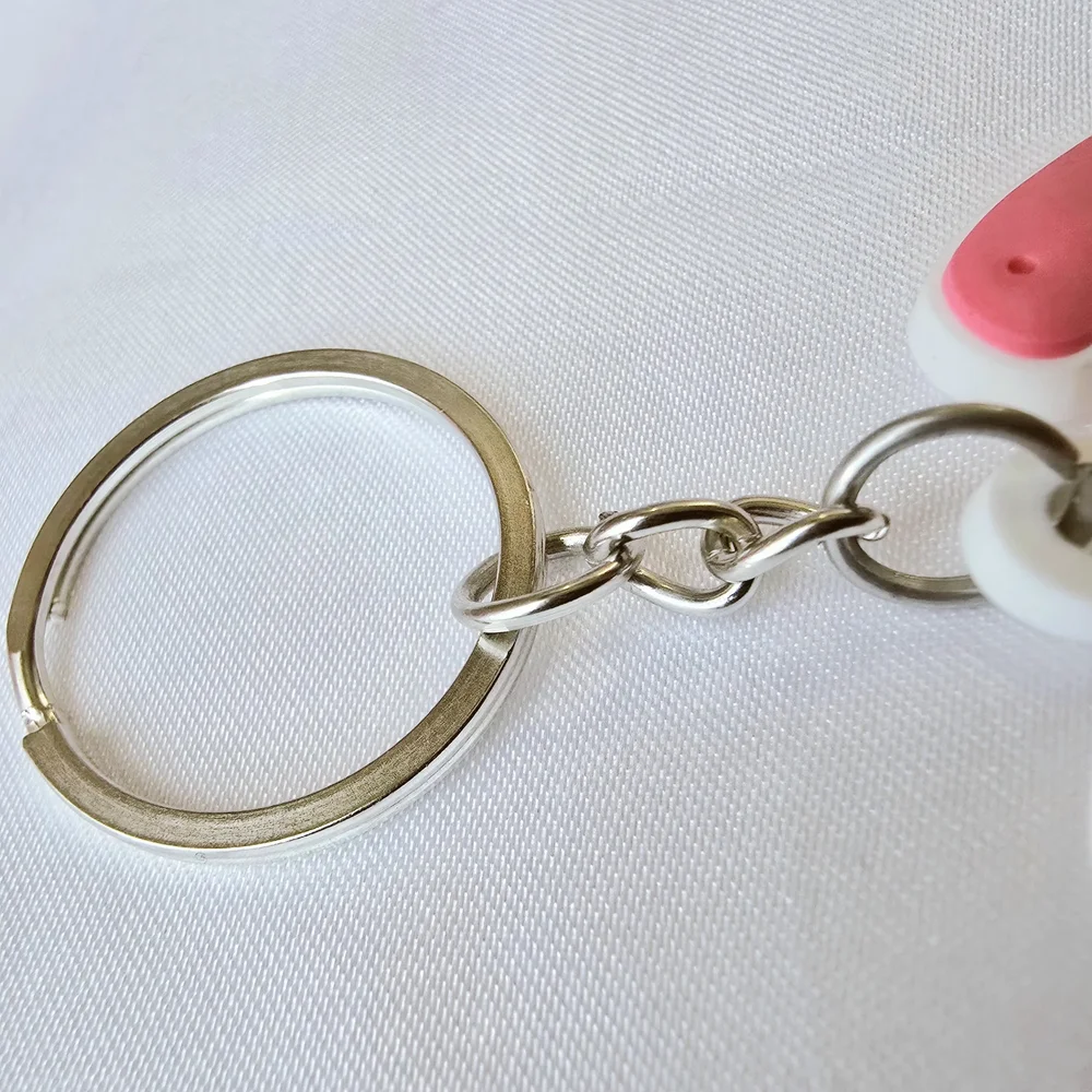 Kids Pink Cowboy Boot & Star Keychain Set‎
